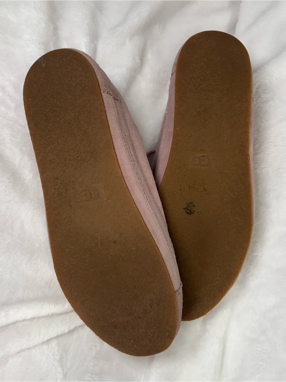 UGG Pink Suede Lace-Up Sneakers